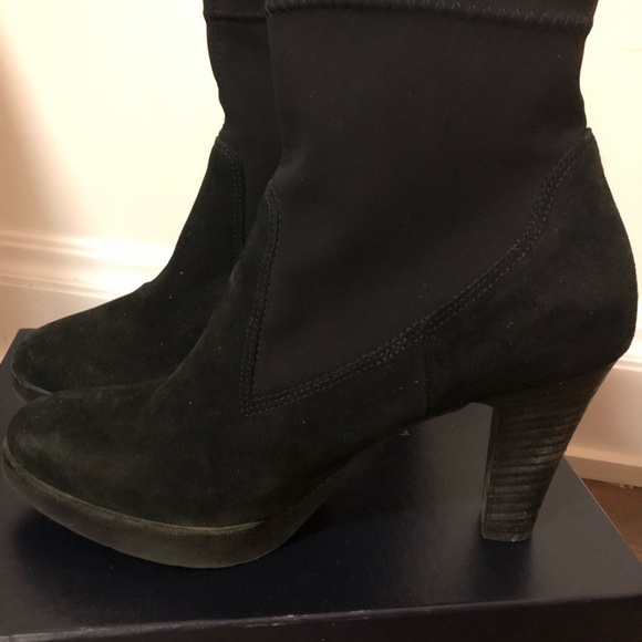 Paul Green black suede booties - Picture 4 of 5